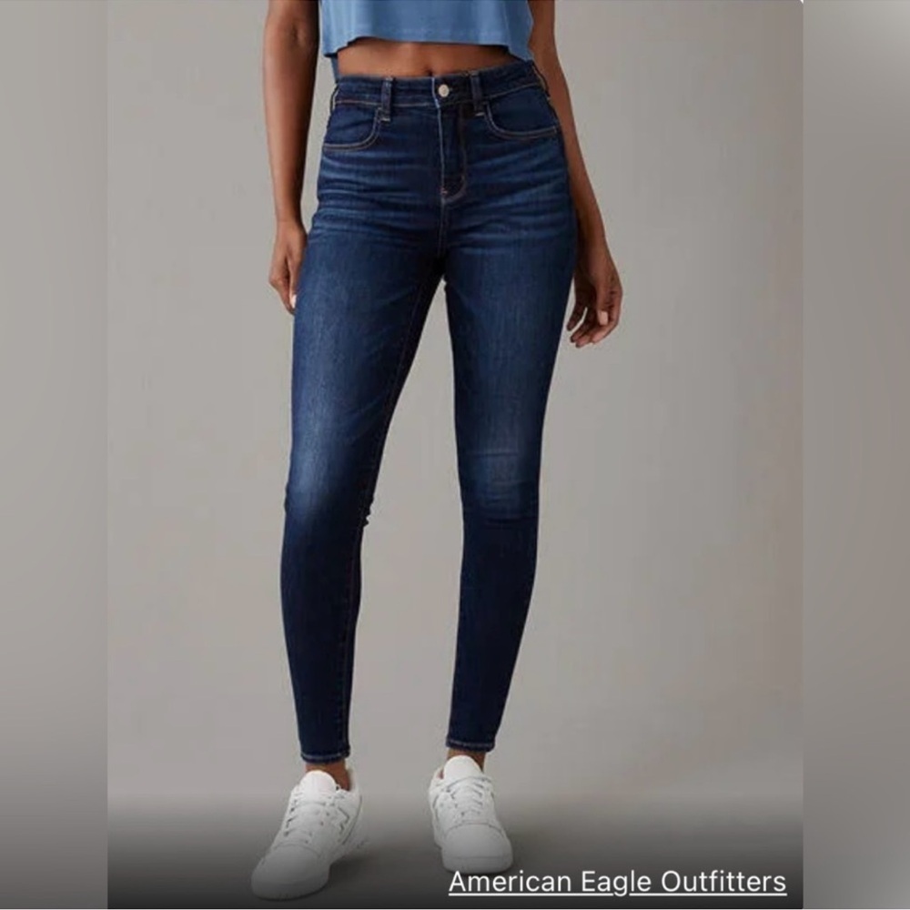 American Eagle High-Rise Jegging Dark Wash Ankle Skinny Jean Size 4